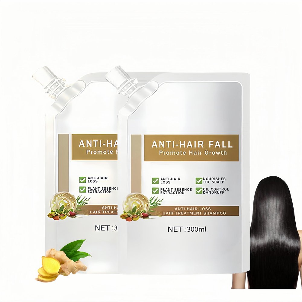 2 Pcs Anti-Hair Fall Hair Loss Shampoo,Promote Hair Growth Shampoo, Rich in Various Plant Extracts for All Hair Types