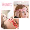 2 Pcs Eyebrow Mapping Pen, Microblading Brow Mapping Pen with 4 Replacement Refills and 1 Pink Ruler, Red Eyebrow Pencil for Women, Makeup Skin Tattoo Marker for Brow Lip Permanent Makeup(Red) view 4