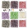 6-Pack 2-in-1 Loofah Washcloth Set with Soap Pouch, Exfoliating Bath Sponge with Drawstring, Dual-Sided for Deepth Cleansing & Smooth Skin (6 Colors) view 4