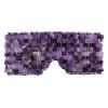 CRYSTALTELLER Natural Crystal Eye Mask Cooling Eye Mask for Puffy Eyes Fatigue Reduction Stress Relief (Amethyst) view 3