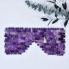 CRYSTALTELLER Natural Crystal Eye Mask Cooling Eye Mask for Puffy Eyes Fatigue Reduction Stress Relief (Amethyst) view 4