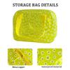 TotePrint Daisy Pattern PVC Washing Cosmetic Bag Portable for Travel, Storage Cosmetics and Skin Care Products 10.24"x3.94"x7.48 (7582-1) view 3
