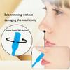 6-Pc 2-in-1 Nose Hair Trimmer-Nasal Hair Cutter for Women Men Double-Sided, Portable, Safe Grooming for Men & Women (Blue) view 2