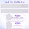 100pcs 100/80 Grit Nail Files Acrylic Nails Emery Boards File Professional Nail Art Tools for Home,Salon,Strong,Double Sided view 4