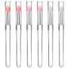 6 PCS Lip Brush, Silicone Lip Brushes with Cap, Lipstick Applicator Brushes, Reusable Applicator Brush for Cream Lips Mask, Eyeshadow, and Lipstick view 1