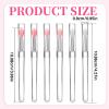 6 PCS Lip Brush, Silicone Lip Brushes with Cap, Lipstick Applicator Brushes, Reusable Applicator Brush for Cream Lips Mask, Eyeshadow, and Lipstick view 2