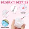 6 PCS Lip Brush, Silicone Lip Brushes with Cap, Lipstick Applicator Brushes, Reusable Applicator Brush for Cream Lips Mask, Eyeshadow, and Lipstick view 3