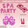 100PCS Spa Party Supplies with Decorations Balloons for Girl,Include Balloons Face Masks Skincare, Lip Balm, Under Eye Patches, Foot Bath Bomb, Birthday Sleepover Supplies Party Kit for Women Gift Set view 2