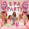 100PCS Spa Party Supplies with Decorations Balloons for Girl,Include Balloons Face Masks Skincare, Lip Balm, Under Eye Patches, Foot Bath Bomb, Birthday Sleepover Supplies Party Kit for Women Gift Set view 4