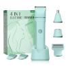 4 in 1 Electric Bikini Trimmer for Women - Wet/Dry Electric Razors for Women, Shaver with Ceramic Blades, Pubic Hair Trimmer, Facial Hair Remover & Nose Trimmer, Gifts (Green) view 1