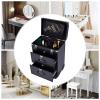 TFCFL Professional Makeup Case with 40 Compartments, Rolling Cosmetic Organizer with Drawers & Detachable Bag, Lockable Beauty Storage Box for Hairdressers, Pet Beauticians, Makeup Artists, (Black) view 2