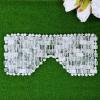 CRYSTALTELLER Natural Crystal Eye Mask Cooling Eye Mask for Puffy Eyes Fatigue Reduction Stress Relief (Clear Quartz) view 3