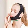Anti-Snoring Chin Strap, Sleep Support Device for Mouth Breathing, Face Slimming Band, Snore Reduction Aid (black) view 1