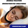 Anti-Snoring Chin Strap, Sleep Support Device for Mouth Breathing, Face Slimming Band, Snore Reduction Aid (black) view 3