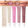 4 PCS Butter Lip Balm  Ultra-Hydrating Lip Care with Shea Butter & Olive Oil, Soothes Dry Lips with Natural Tint & Gloss Effect, Lip Plumper Moisture & Light Lip Stain Finish Set 04 view 1