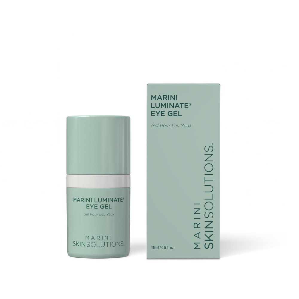 Marini SkinSolutions Luminate Eye Gel - Reduces Appearance of Dark Circles, Crepey Skin, Fine Lines & Wrinkles with Retinol, Chromabright & Peptides - Cruelty Free - Made in the USA - 0.5 fl oz