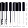 6PCS 10ml Empty Mascara Tubes,Empty Eyeliner Tube and Empty Lip Gloss Tubes,with Rubber Inserts - Ideal for DIY CosmeticsTravel and Daily Use(Black) view 1