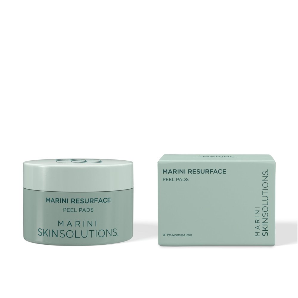 Marini SkinSolutions ResurFace - Peel Pads with Glycolic, Salicylic, Mandelic & Lactic Acid - Good for Texture, Pore Size & Wrinkles - Cruelty Free - Made in the USA - 30 Count