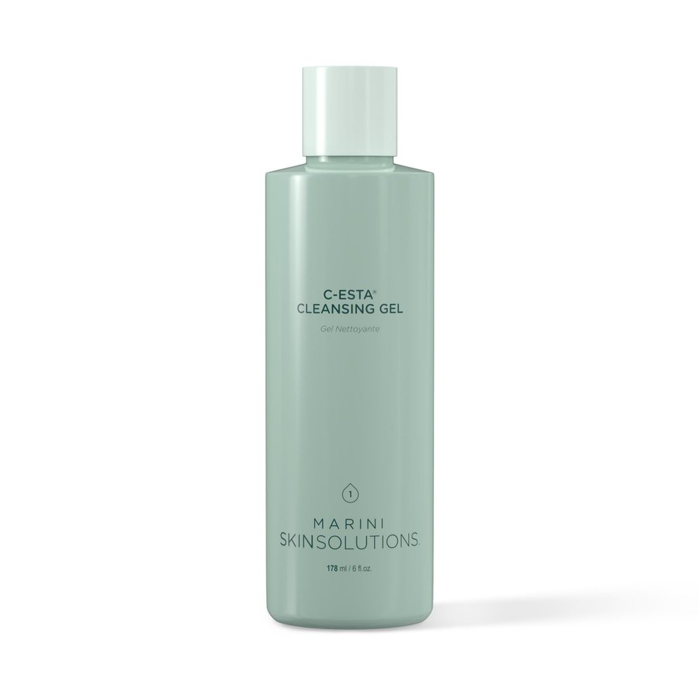 Marini SkinSolutions C-ESTA Cleansing Gel - Vitamin C Face Cleanser with DMAE - Cruelty Free - Made in the USA - 8 fl oz