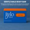 Belo Essentials Men Bar Soap Dermatologist Tested Deep Clean Gentle Cleanser with Hydration & Nourishing Care Soft Smooth Revitalizing Texture for Healthy Glow Daily Skincare - 135g x 5 Bars view 2