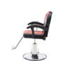 102  -140  Barbershop Reclining Barber Chair, Heavy Duty Hydraulic Pump 360  Hairstylist Rotary Salon Chair (Red+Black + PU Leather + Foam) view 4