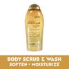 OGX Smoothing + Coconut Coffee Exfoliating Body Scrub with Arabica Coffee & Coconut Oil, Moisturizing Body Wash for Dry Skin, Paraben-Free with Sulfate-Free Surfactants, 19.5 Fl Oz (Pack of 2) view 4