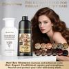 3-in-1 Natural Hair Dye Shampoo & Hair Repair Conditioner Bundle - Gray Coverage & Deep Moisture - Vegan, Sulfate-Free, Color-Safe - Argan Oil, Collagen - 2x400ml (NATURAL BLONDE) view 4