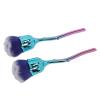 2pcs Nail Dust Brush, Nail Powder Brush with Handle, Soft Nylon for Nail Art Dust Makeup Blusher, ABS Material, Ergonomic for Grip view 4
