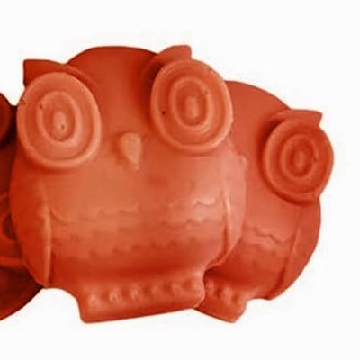 2 Owl Shaped Shea Butter & Goatmilk Soap Set - Pumpkin Spice Scented