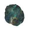 Abstract Peacock Feather Shower Cap Waterproof Reusable Double Elastic Daily Bath view 2