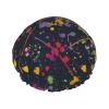 Aesthetic Colorful Splash Graffiti Shower Cap Waterproof Reusable Double Elastic Daily Bath view 1