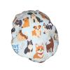 Adorable Dogs and Bones Shower Cap Waterproof Reusable Double Elastic Daily Bath view 2