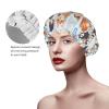 Adorable Dogs and Bones Shower Cap Waterproof Reusable Double Elastic Daily Bath view 4