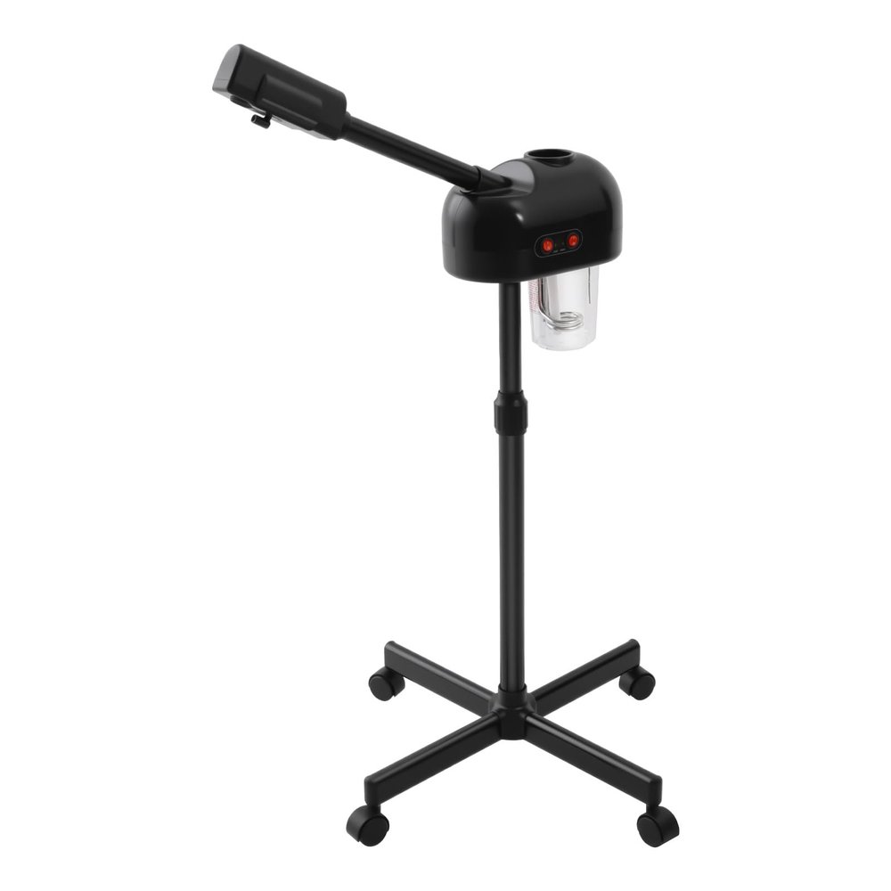 Facial Steamer, Skin Care Equipment, Professional Face Steamer, Facial Deep Cleaning with 44.1-52in Height Adjustable & 360 Rotatable Nozzle,Steamer for Salon Beauty and Spa Shop, Black
