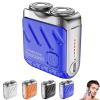 Bccnerty Shaver, Bccnerty Mini Rotary Dual Ring Electric Shaver for Men  USB Rechargeable, Waterproof, Compact for Home & Travel(Orange) view 1