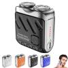 Bccnerty Shaver, Bccnerty Mini Rotary Dual Ring Electric Shaver for Men  USB Rechargeable, Waterproof, Compact for Home & Travel(Black) view 1
