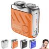 Bccnerty Shaver, Bccnerty Mini Rotary Dual Ring Electric Shaver for Men  USB Rechargeable, Waterproof, Compact for Home & Travel(Blue) view 1