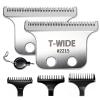 2215 Replacement T Wide Blades Compatible with Wahl 5 Star Detailer Li Trimmer(8081) and (8171) - Adjustable Stainless-steel Zero-Gap Trimmer Blade ((2pcs -silver) view 1