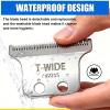 2215 Replacement T Wide Blades Compatible with Wahl 5 Star Detailer Li Trimmer(8081) and (8171) - Adjustable Stainless-steel Zero-Gap Trimmer Blade ((2pcs -silver) view 3