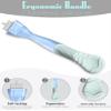 QSLST Replacement Razor Handle Compatible with Gillette Venus - Cyan Ergonomic Grip, Secure Non-Slip Design (Fits Most Venus Blades) 2Pcs view 3