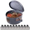 CODOHI Wig Storage Boxes,Wig Travel Cases Foldable for Multiple Wigs for Men and Women,Yarn Organizer, Cosmetic Cabinet Storage Bag (Medium Grey) view 1