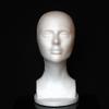 12 Inch Foam Wig Head Female Head Model Abstract Smooth Surface Mannequin Head Stand - Wig/Hat Display Stand (White) view 1
