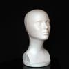 12 Inch Foam Wig Head Female Head Model Abstract Smooth Surface Mannequin Head Stand - Wig/Hat Display Stand (White) view 3
