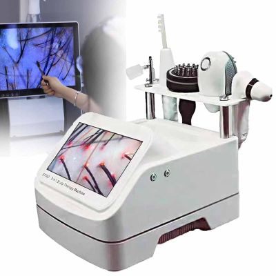 200X Skin Hair Analyzer - Digital Hair Follicle Detector with 10" LCD Screen, 5 Diagnosis Tools, Oil & Moisture Tester for Hair Loss, Flexibility & Health Monitoring