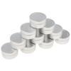 10Pcs Empty Cosmetic Jar Bottle Tin Container Box Fishhook Aluminium Case - B-10ML-3.5 x 1.8cm view 1