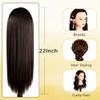 Human Hair Mannequin Head 24Inch 100% Real Hair Styling Training Head Cosmetology Manikin Head Doll Head for Hairdresser with Free Clamp view 3