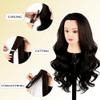 Human Hair Mannequin Head 24Inch 100% Real Hair Styling Training Head Cosmetology Manikin Head Doll Head for Hairdresser with Free Clamp view 4