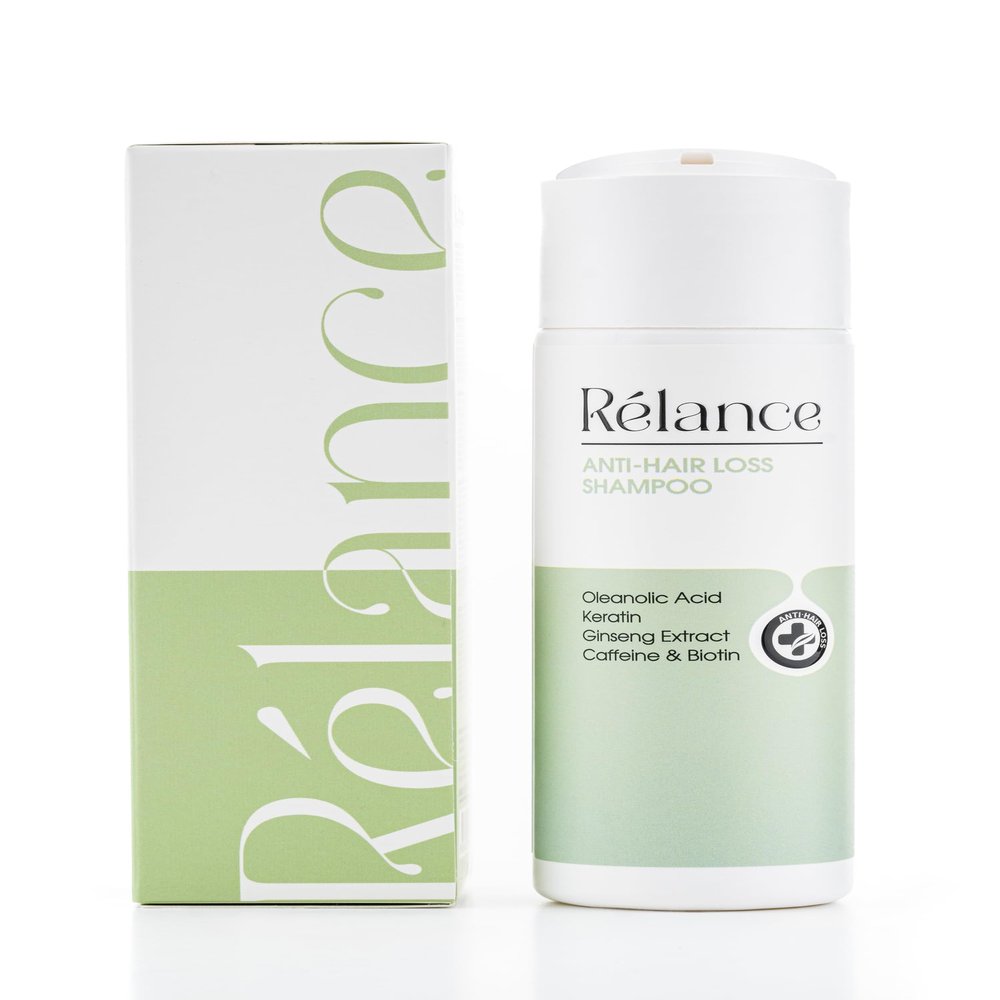 Relance Anti-Hair Loss Shampoo, 200ml, with Oleanolic Acid, Keratin, Ginseng Extract, Caffeine, Biotin, SLS-Free