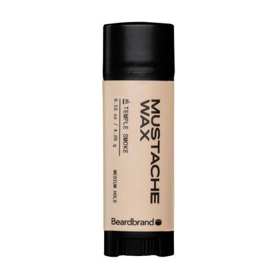 Beardbrand Mustache Wax - Flexible Medium Hold for Creating Natural-Looking Handlebar Mustache Styles - Temple Smoke - 0.15oz