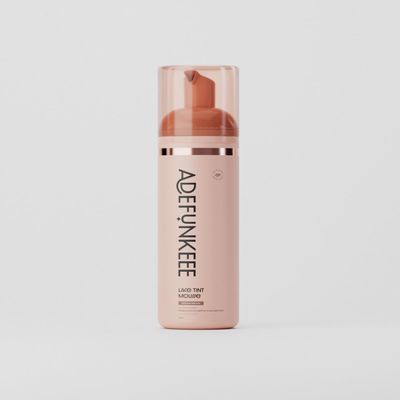 Adefunkeee Lace Tint Mousse Medium Brown 200ml - Professional Lace Tinting Foam | Perfect Color Match | Covers Grey Lace | Natural Hairline Illusion | Salon Quality (6.76 Fl Oz)